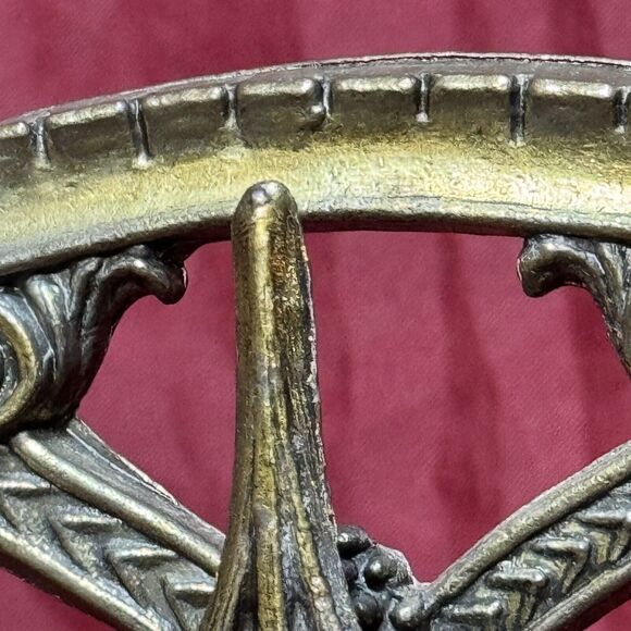 Antique 16” Italian Apothecary Scale Solid Brass w/Marble Torso & 3-Toed Base - Picture 5 of 12